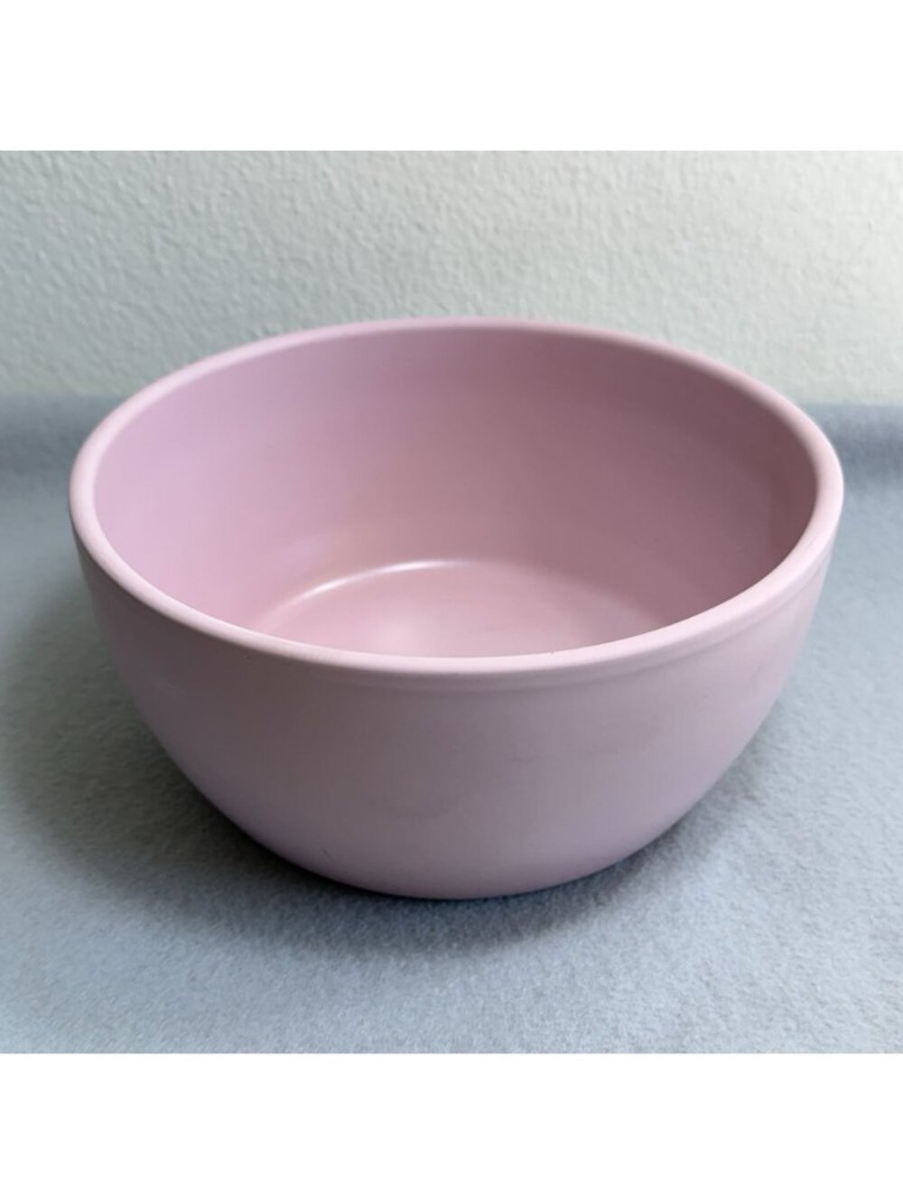 Vintage Pink And Gray Stoneware Ceramic 7” Serving Bowl Fruit Bowl/ Made In Germ - Picture 11 of 13